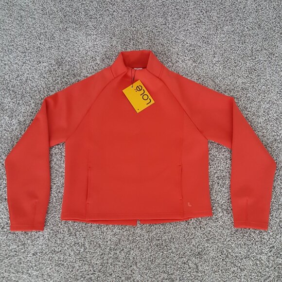 NWT LOLE Spacer Funnel Neck Turtleneck Pullover Top Sweatshirt Pockets Cropped - Picture 14 of 15